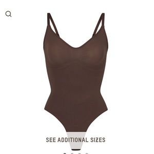 Skims sculpting thong bodysuit cocoa 2x/3x